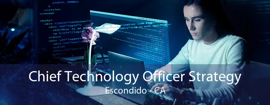 Chief Technology Officer Strategy Escondido - CA