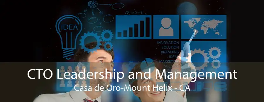 CTO Leadership and Management Casa de Oro-Mount Helix - CA