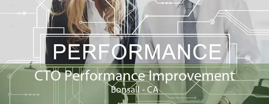 CTO Performance Improvement Bonsall - CA