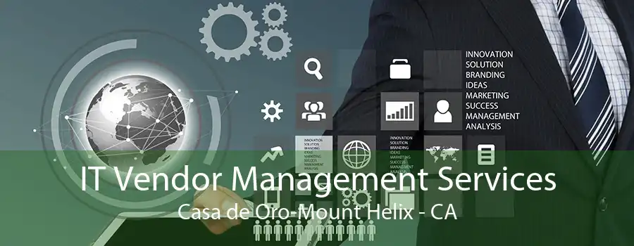 IT Vendor Management Services Casa de Oro-Mount Helix - CA