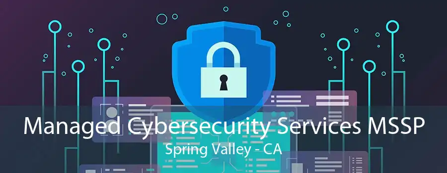 Managed Cybersecurity Services MSSP Spring Valley - CA