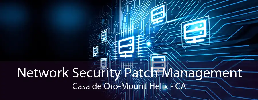 Network Security Patch Management Casa de Oro-Mount Helix - CA