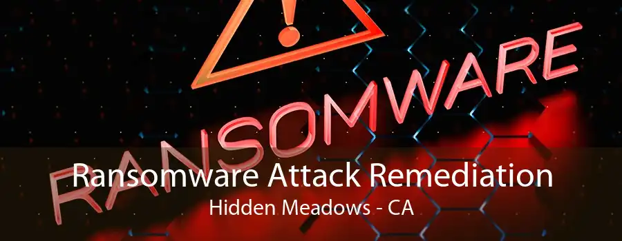 Ransomware Attack Remediation Hidden Meadows - CA