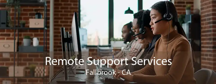 Remote Support Services Fallbrook - CA