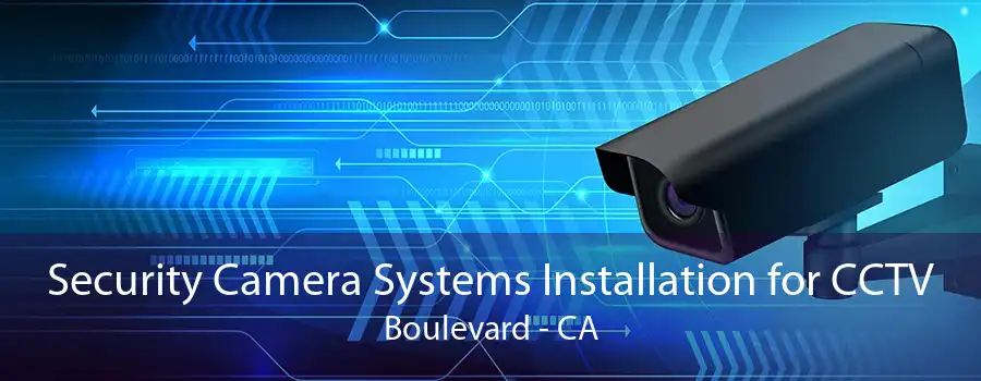 Security Camera Systems Installation for CCTV Boulevard - CA