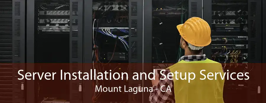 Server Installation and Setup Services Mount Laguna - CA