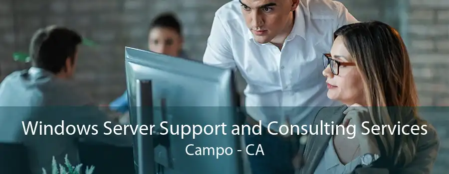 Windows Server Support and Consulting Services Campo - CA