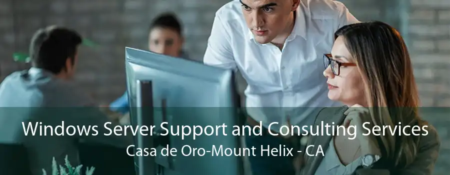 Windows Server Support and Consulting Services Casa de Oro-Mount Helix - CA